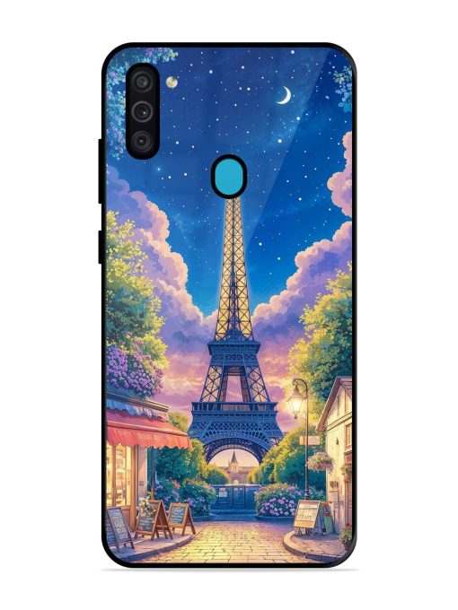 Twilight In Paris Glossy Soft Edge Case for Samsung Galaxy M11 Chachhi