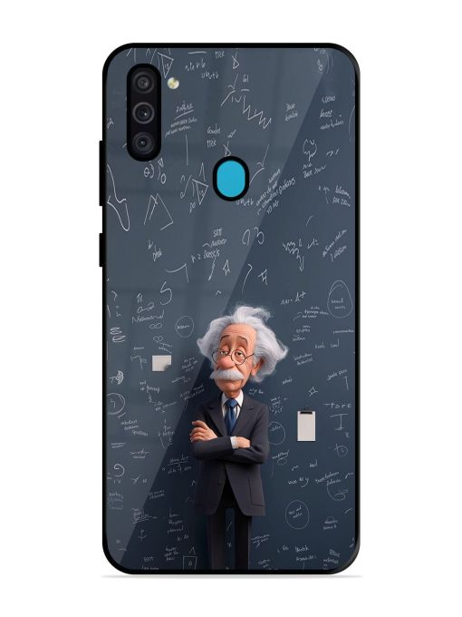 Albert Einstein Glossy Soft Edge Case for Samsung Galaxy M11 Chachhi