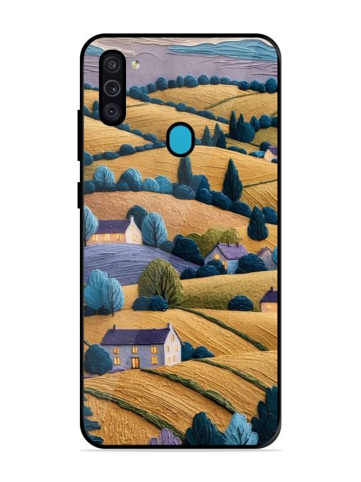 Rolling Hilltop Haven Glossy Soft Edge Case for Samsung Galaxy M11 Chachhi