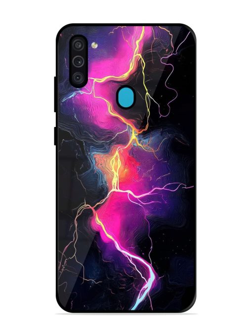 Electric Dreams Glossy Soft Edge Case for Samsung Galaxy M11 Chachhi