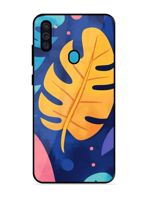 Tropical Tapestry Glossy Soft Edge Case for Samsung Galaxy M11 Chachhi