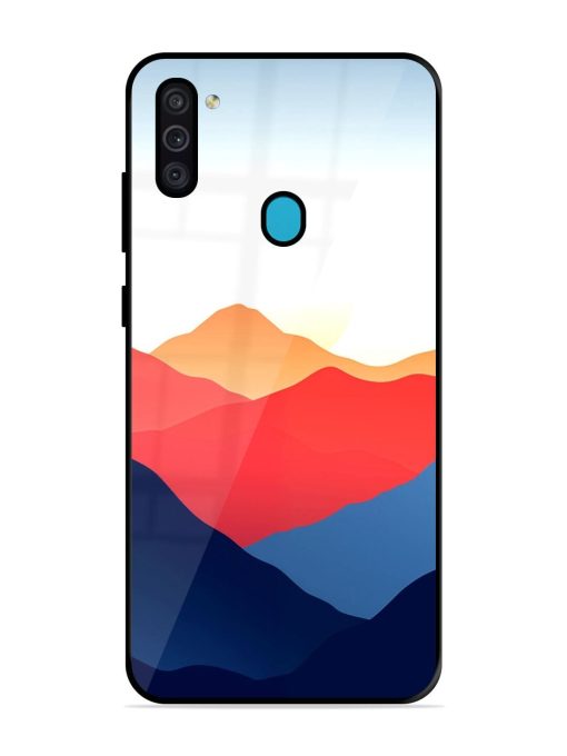 Sunset Peaks Glossy Soft Edge Case for Samsung Galaxy M11 Chachhi