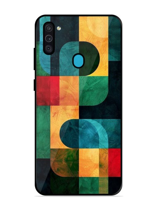 Geometric Harmony Glossy Soft Edge Case for Samsung Galaxy M11 Chachhi