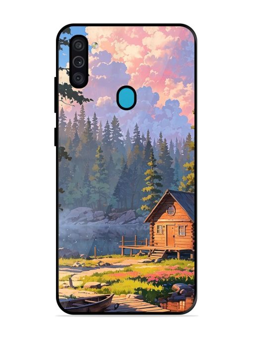 Lakeside Serenity Glossy Soft Edge Case for Samsung Galaxy M11 Chachhi