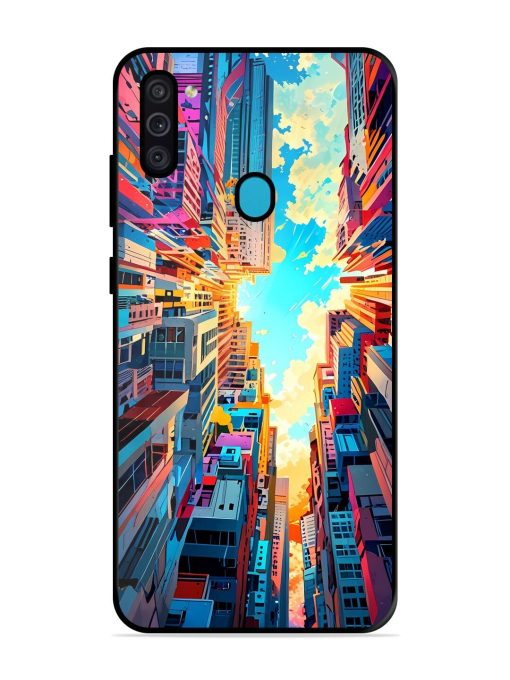 Skyward City Glossy Soft Edge Case for Samsung Galaxy M11 Chachhi