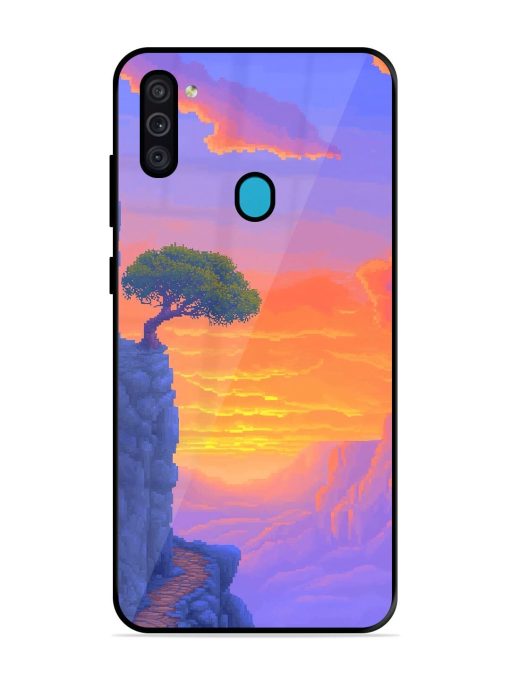 Cliffside Solitude Glossy Soft Edge Case for Samsung Galaxy M11 Chachhi