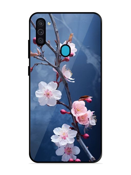 Delicate Blossoms Glossy Soft Edge Case for Samsung Galaxy M11 Chachhi