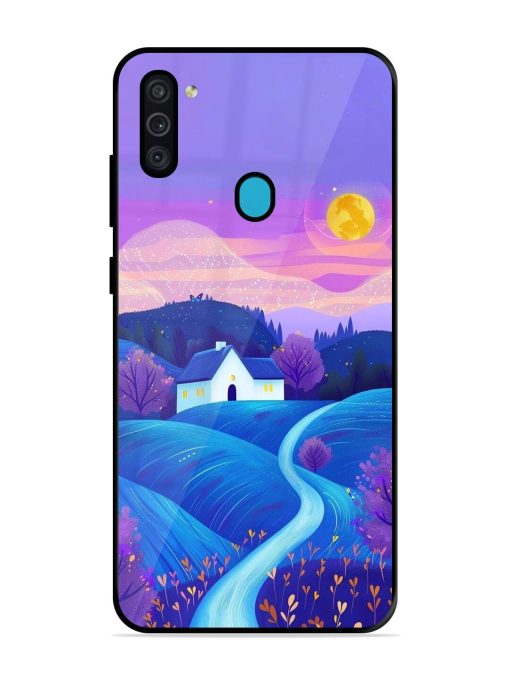 Moonlit Meadow Glossy Soft Edge Case for Samsung Galaxy M11 Chachhi