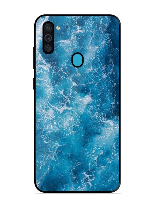 Oceanic Abyss Glossy Soft Edge Case for Samsung Galaxy M11 Chachhi