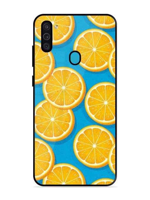 Citrus Symphony Glossy Soft Edge Case for Samsung Galaxy M11 Chachhi