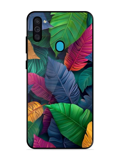 Tropical Tapestry Glossy Soft Edge Case for Samsung Galaxy M11 Chachhi