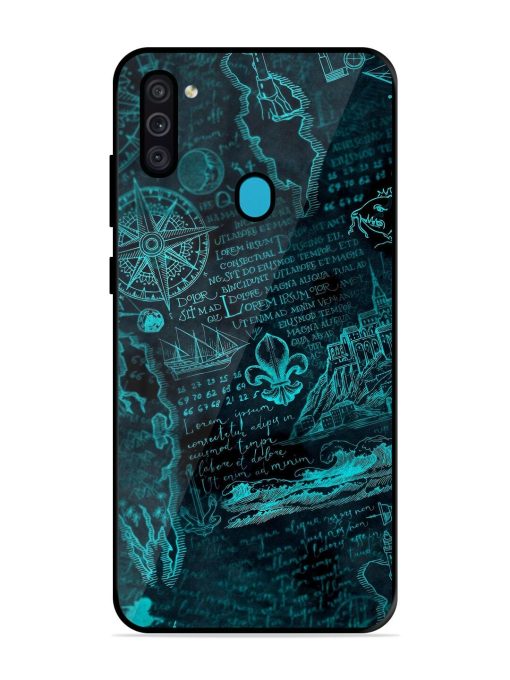 Nautical Notebook Glossy Soft Edge Case for Samsung Galaxy M11