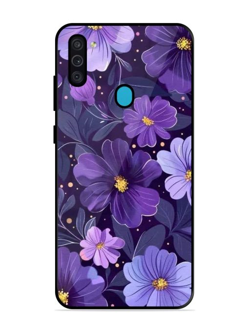 Purple Paradise Glossy Soft Edge Case for Samsung Galaxy M11 Chachhi