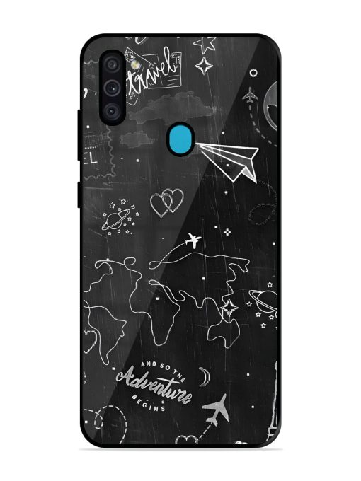 Wanderlust Sketchbook Glossy Soft Edge Case for Samsung Galaxy M11