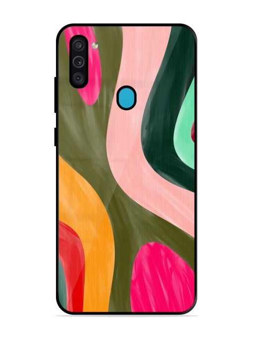 Wavy Wonderland Glossy Soft Edge Case for Samsung Galaxy M11