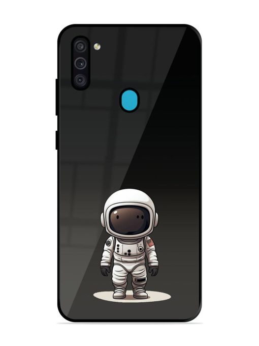 Neon Astronaut Glossy Soft Edge Case for Samsung Galaxy M11 Chachhi