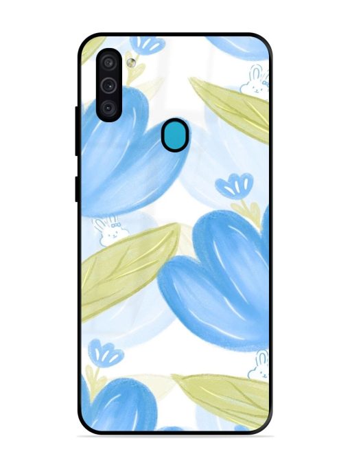 Bunny'S Blue Garden Glossy Soft Edge Case for Samsung Galaxy M11 Chachhi