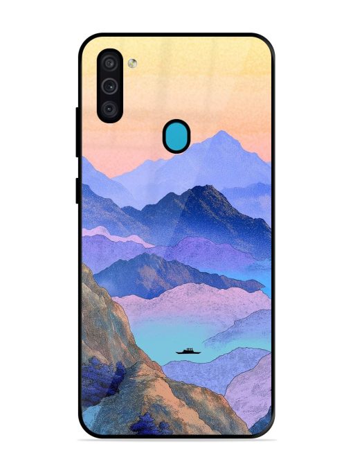 Mountain Mist Glossy Soft Edge Case for Samsung Galaxy M11 Chachhi