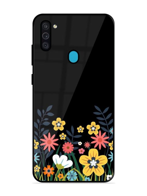 Floral Night Sky Glossy Soft Edge Case for Samsung Galaxy M11 Chachhi