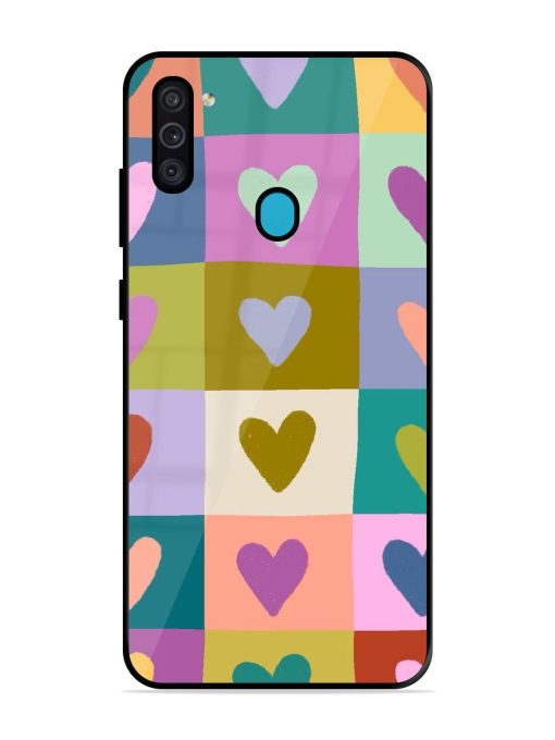 Box Of Hearts Glossy Soft Edge Case for Samsung Galaxy M11