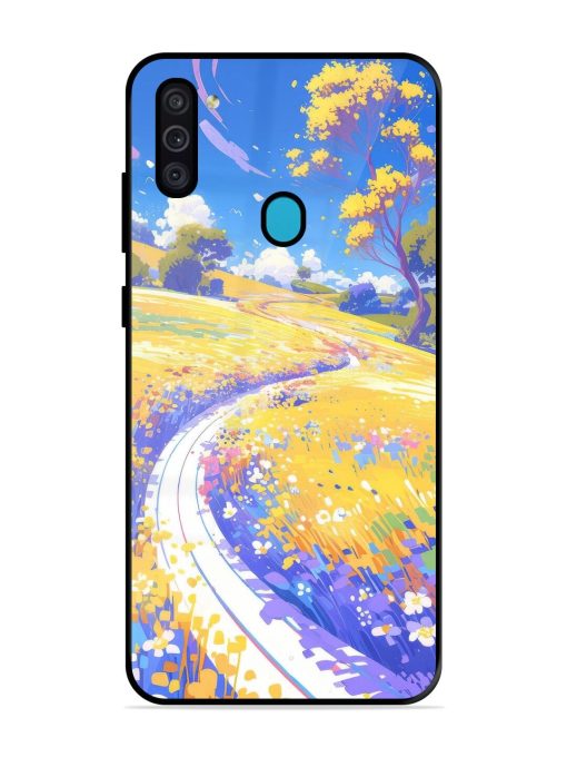 Vibrant Spring Meadow Glossy Soft Edge Case for Samsung Galaxy M11 Chachhi