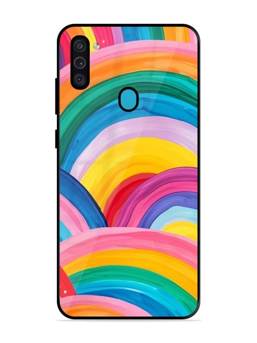 Rainbow Cascade Glossy Soft Edge Case for Samsung Galaxy M11