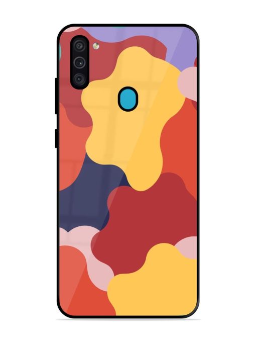 Gooey Color Chaos Glossy Soft Edge Case for Samsung Galaxy M11 Chachhi