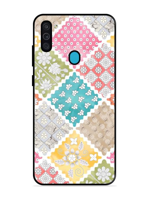 Patchwork Dreamscape Glossy Soft Edge Case for Samsung Galaxy M11