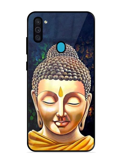 Buddha Face Glossy Soft Edge Case for Samsung Galaxy M11 Chachhi