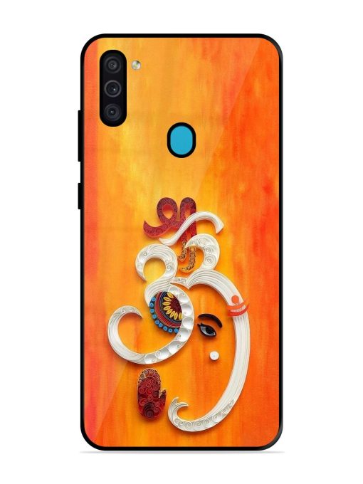 Ganesha In Quilling Art Glossy Soft Edge Case for Samsung Galaxy M11 Chachhi