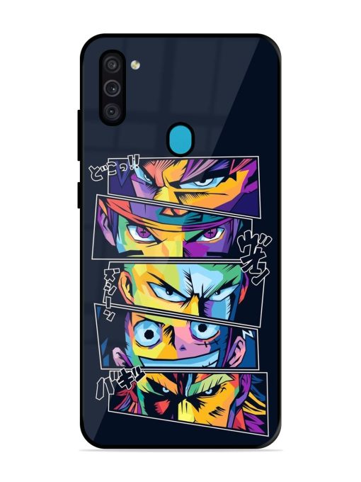 One Piece Powerhouse Glossy Soft Edge Case for Samsung Galaxy M11 Chachhi