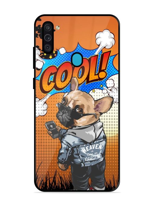 Cool Pup Glossy Soft Edge Case for Samsung Galaxy M11 Chachhi