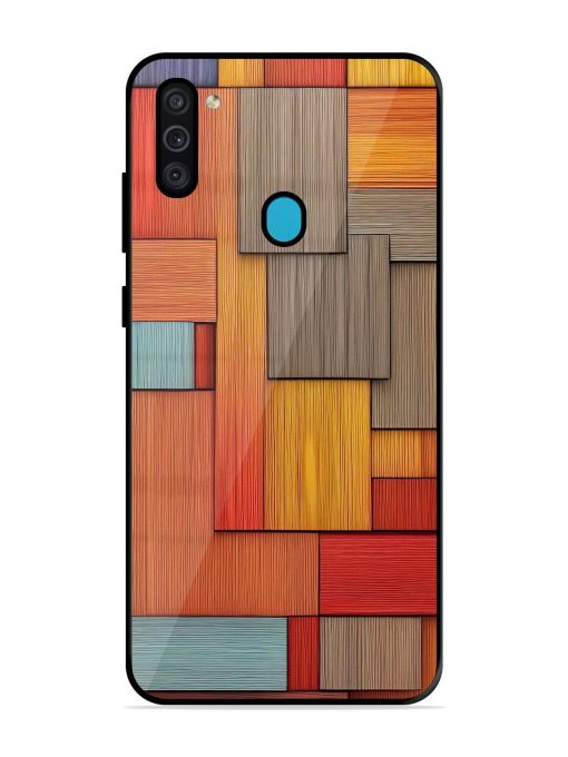 Woodsy Wonders Glossy Soft Edge Case for Samsung Galaxy M11 Chachhi