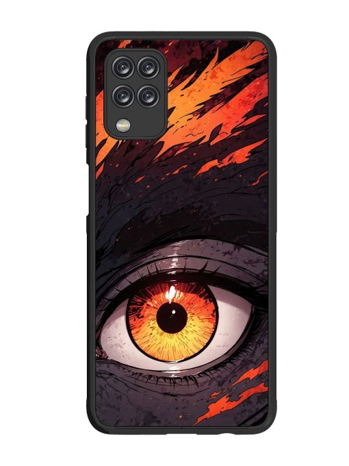 Inferno Gaze Glossy Soft Edge Case for Samsung Galaxy M12 Chachhi