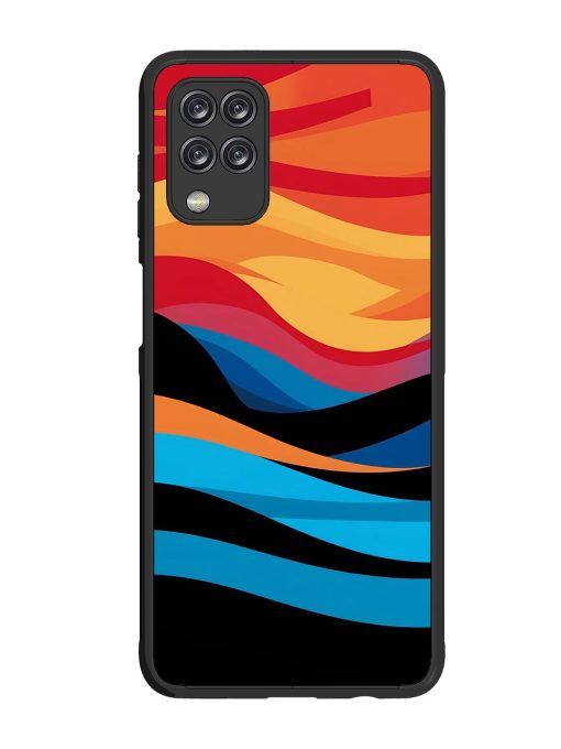 Blazing Currents Glossy Soft Edge Case for Samsung Galaxy M12 Chachhi