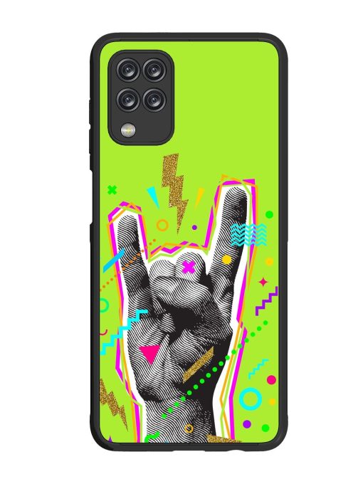 Neon Rock Glossy Soft Edge Case for Samsung Galaxy M12 Chachhi