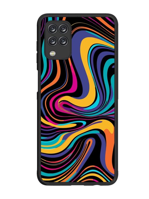 Psychedelic Swirl Glossy Soft Edge Case for Samsung Galaxy M12 Chachhi