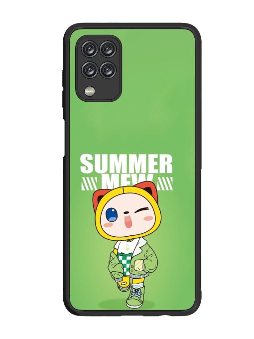 Purrfect Summer Glossy Soft Edge Case for Samsung Galaxy M12 Chachhi