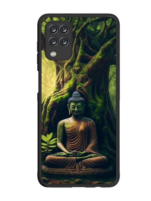 Green Buddha Art Glossy Soft Edge Case for Samsung Galaxy M12 Chachhi