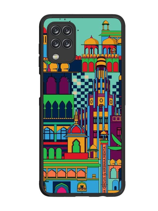 Indian Tapestry Glossy Soft Edge Case for Samsung Galaxy M12 Chachhi