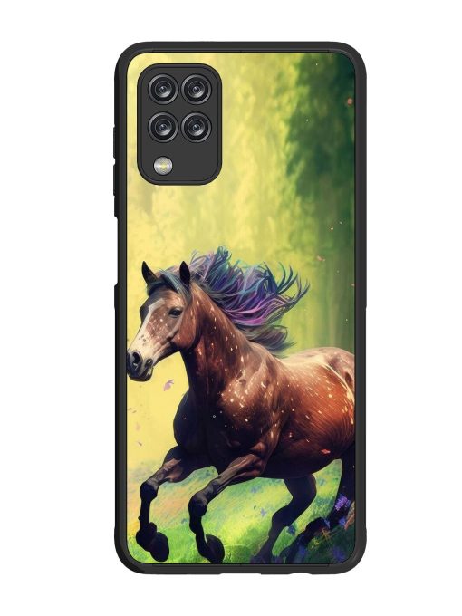 Enchanted Gallop Glossy Soft Edge Case for Samsung Galaxy M12 Chachhi