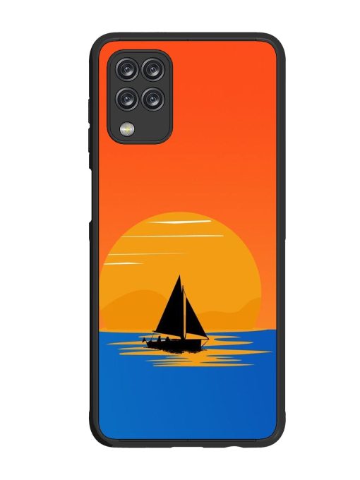 Sunset Sail Glossy Soft Edge Case for Samsung Galaxy M12 Chachhi