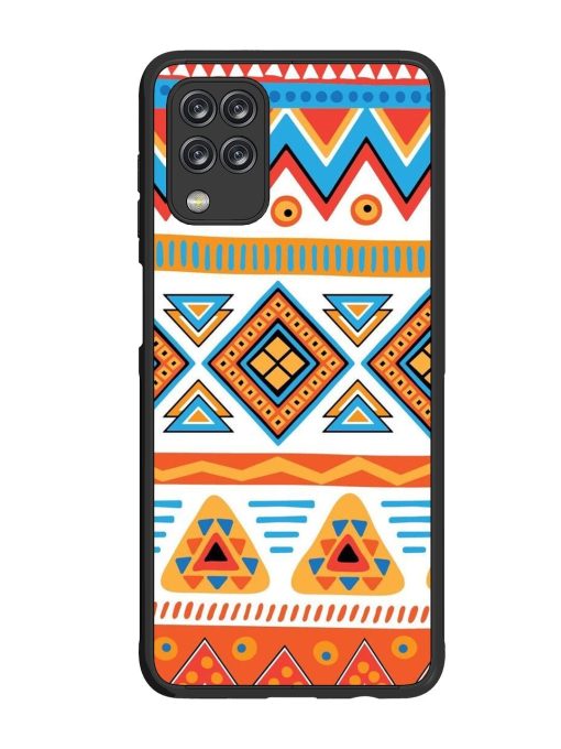 Vibrant Tribal Pattern Glossy Soft Edge Case for Samsung Galaxy M12 Chachhi