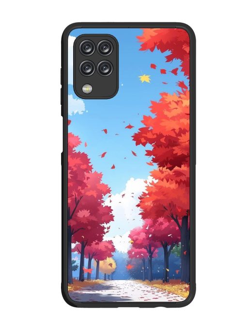 Autumn'S Embrace Glossy Soft Edge Case for Samsung Galaxy M12 Chachhi