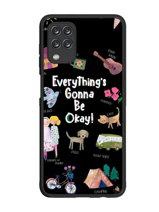 Everything'S Gonna Be Okay Glossy Soft Edge Case for Samsung Galaxy M12 Chachhi