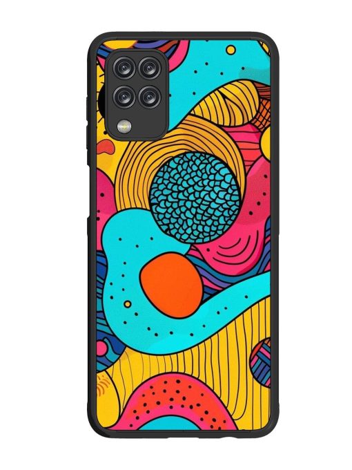 Psychedelic Patterns Glossy Soft Edge Case for Samsung Galaxy M12 Chachhi