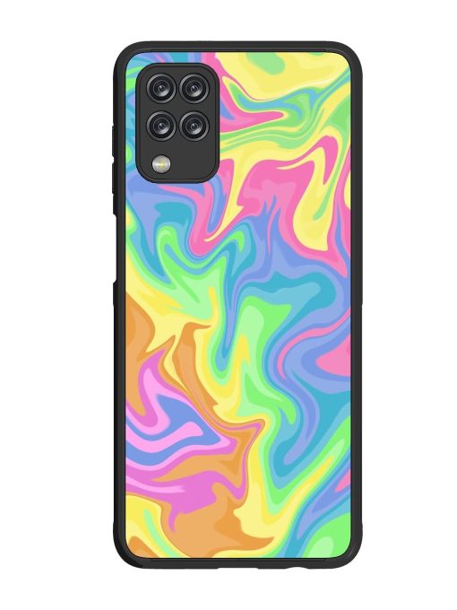 Whimsical Swirl Glossy Soft Edge Case for Samsung Galaxy M12 Chachhi