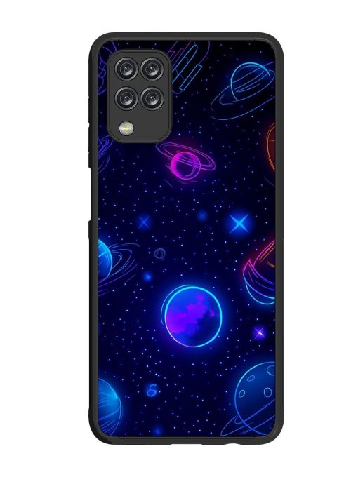 Neon Cosmos Glossy Soft Edge Case for Samsung Galaxy M12 Chachhi