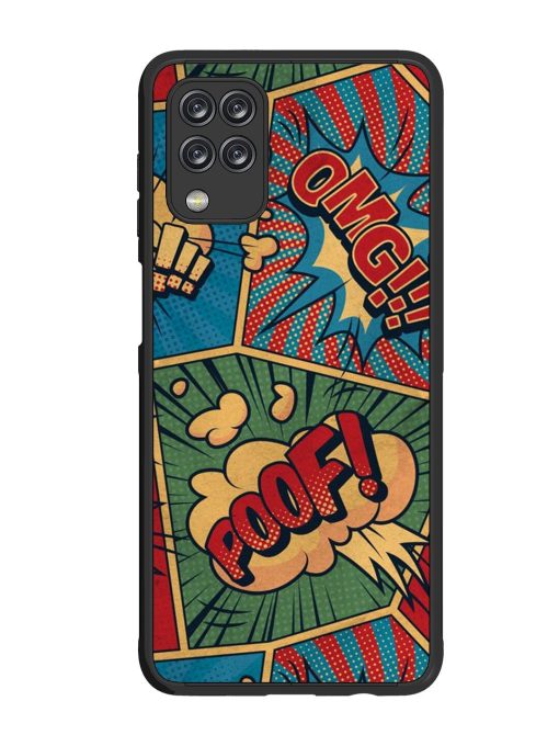 Comic Book Chaos Glossy Soft Edge Case for Samsung Galaxy M12 Chachhi