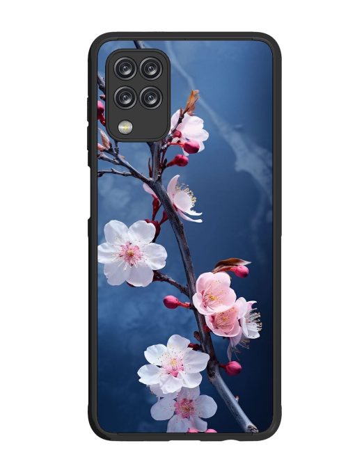 Delicate Blossoms Glossy Soft Edge Case for Samsung Galaxy M12 Chachhi